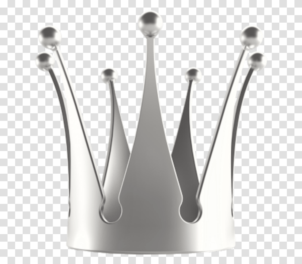 Crown Corona Silver Plateado Plateada King Rey Golden Crown, Bronze, Accessories, Accessory, Cutlery Transparent Png