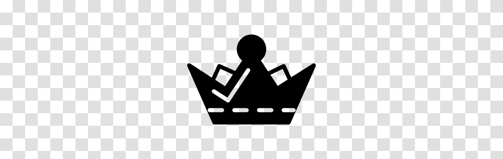 Crown Crown Variant Crowns Crown Silhouette Royal Crown Icon, Gray, World Of Warcraft Transparent Png