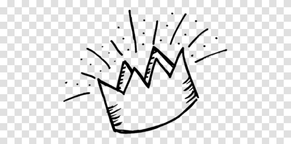 Crown Doodle, Nature, Outdoors, Night, Outer Space Transparent Png