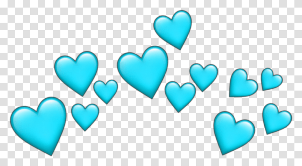 Crown Dudahmt Tumblr Heart Emoji Azul Heart Crown Green, Cushion, Pillow, Rubber Eraser Transparent Png