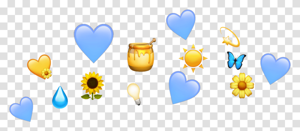 Crown Emoji Blue Yellow Crown Of Emoji Blue, Light Transparent Png