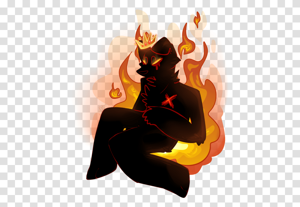 Crown Emoji By Dazenguile Fur Affinity Dot Net Fictional Character, Person, Human, Hand, Flame Transparent Png