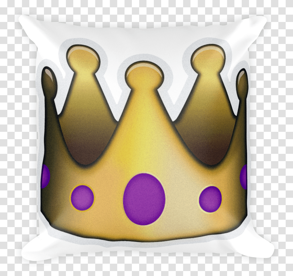 Crown Emoji Crown Emoji, Pillow, Cushion, Accessories, Accessory Transparent Png