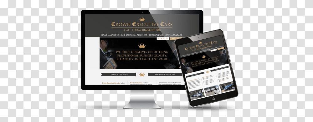Crown Executive Cars Launch New Website Crown Executive Cars Web, Person, Text, Monitor, Electronics Transparent Png
