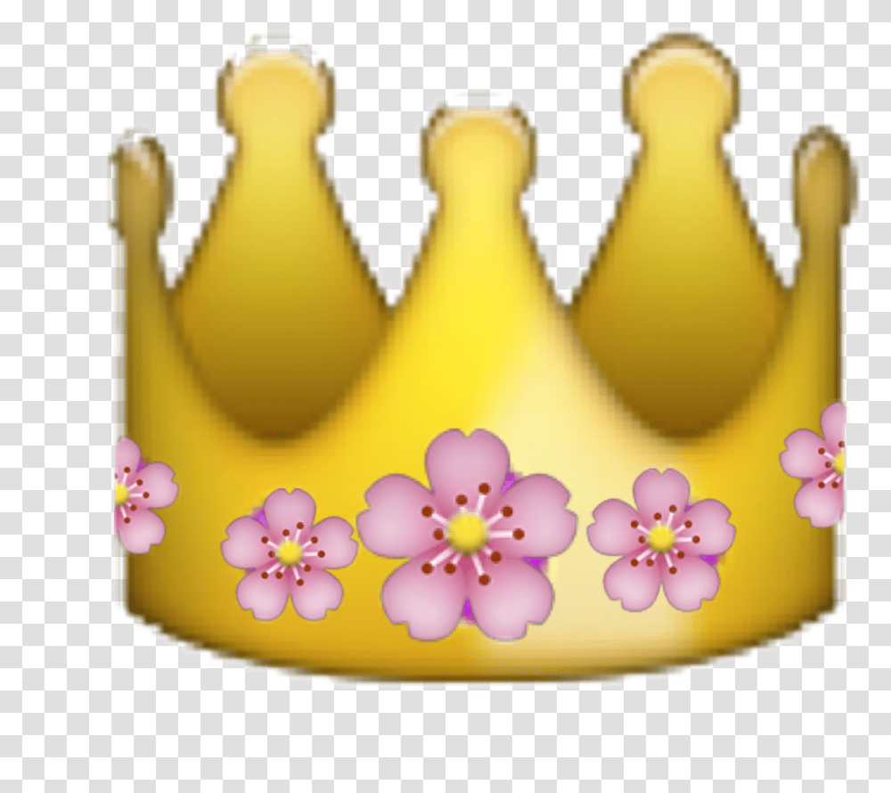 Crown Flowercrown Emoji Flower Flowersfreetoedit Crown Emoji, Jewelry, Accessories, Accessory, Birthday Cake Transparent Png
