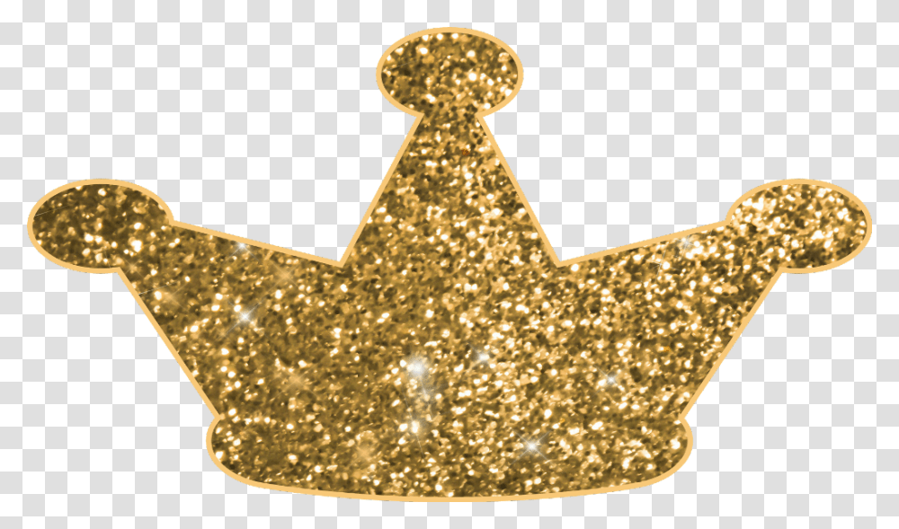 Crown Glitter Clipart Gold Princess Crown, Light Transparent Png