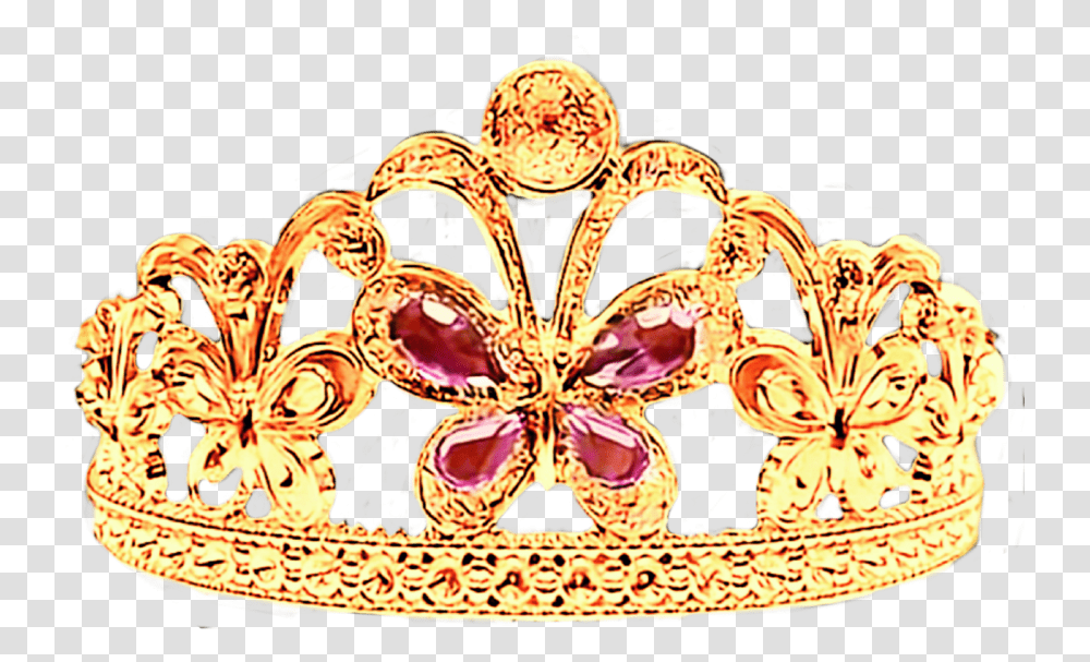 Crown Gold Golden Goldcrown Dimond Jewels King Queen Gold Princess Crown, Accessories, Accessory, Jewelry, Tiara Transparent Png