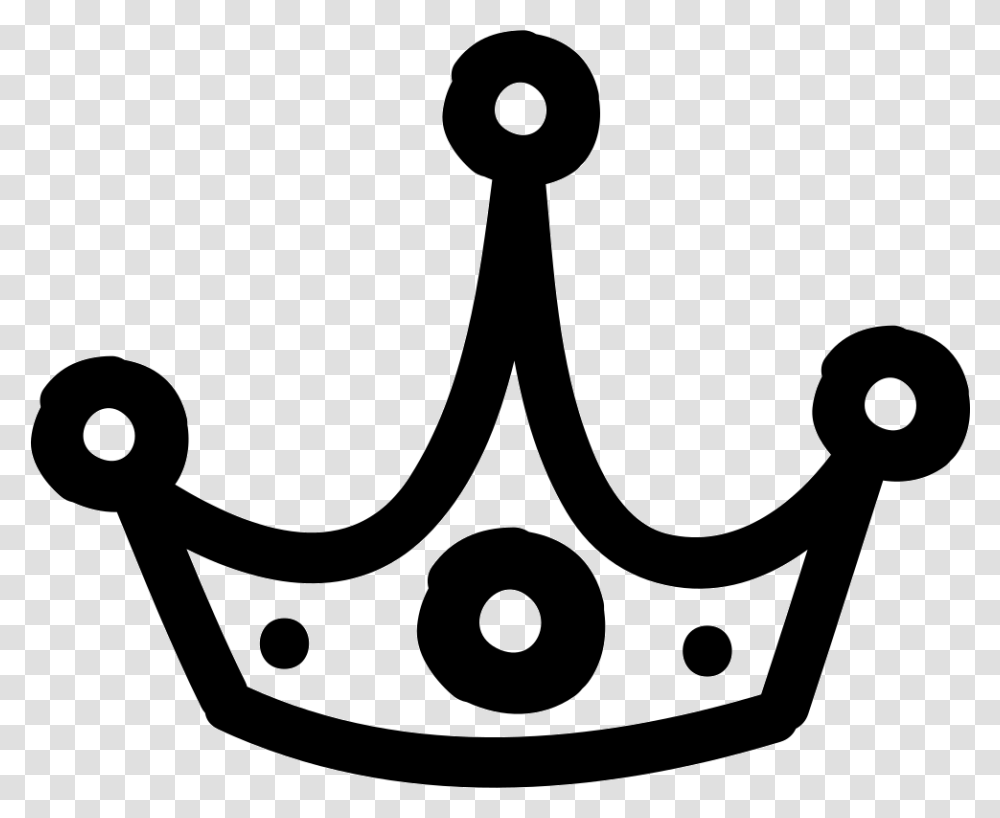 Crown Hand Drawn Outline Icon Free Download, Accessories, Accessory, Jewelry, Stencil Transparent Png