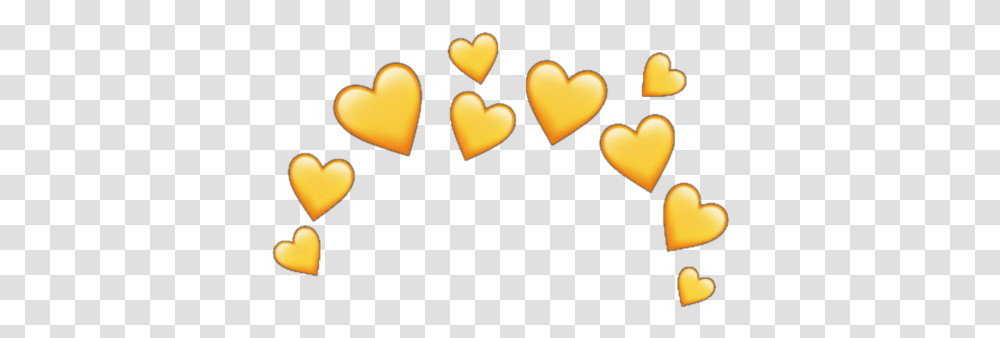 Crown Heartcrown Crowns Yellow Orange Yellowemoji Emoji Iphone Heart, Candle Transparent Png