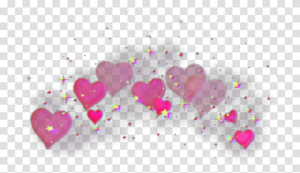 Crown Heartcrown Heart Glitch Red Green Blue Aesthetic Black Hearts, Light, Lighting, Neon Transparent Png