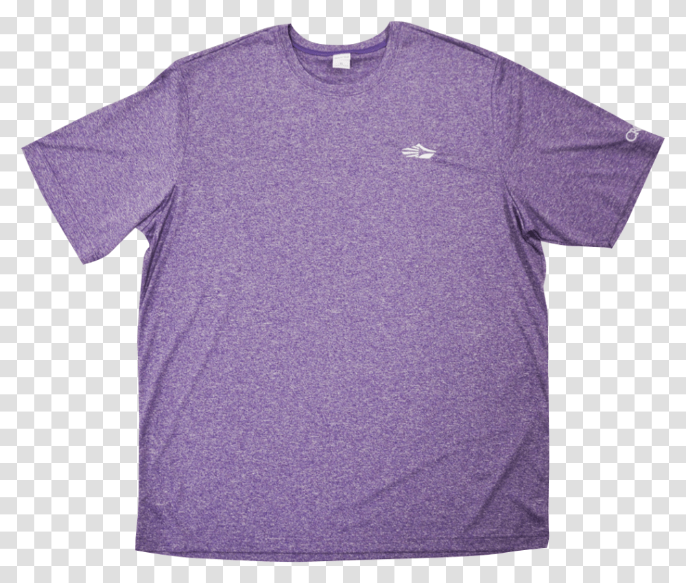 Crown Heathered Sport Tee Purple Active Shirt, Apparel, Sleeve, T-Shirt Transparent Png