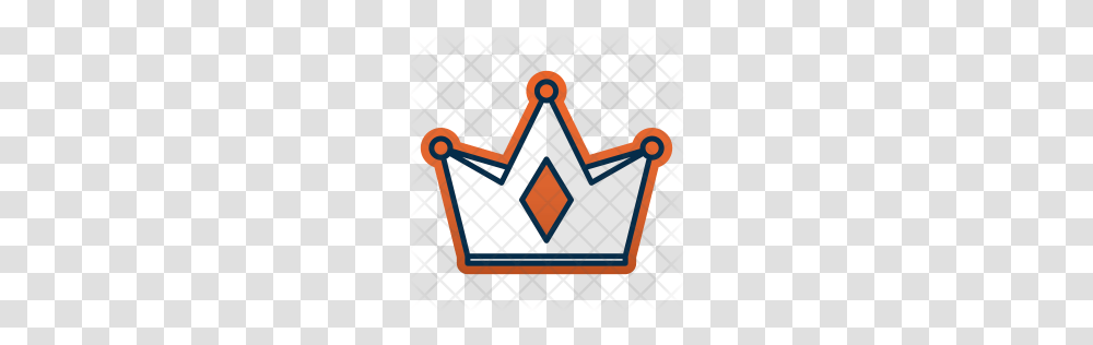 Crown Icon, Cross, Logo, Trademark Transparent Png
