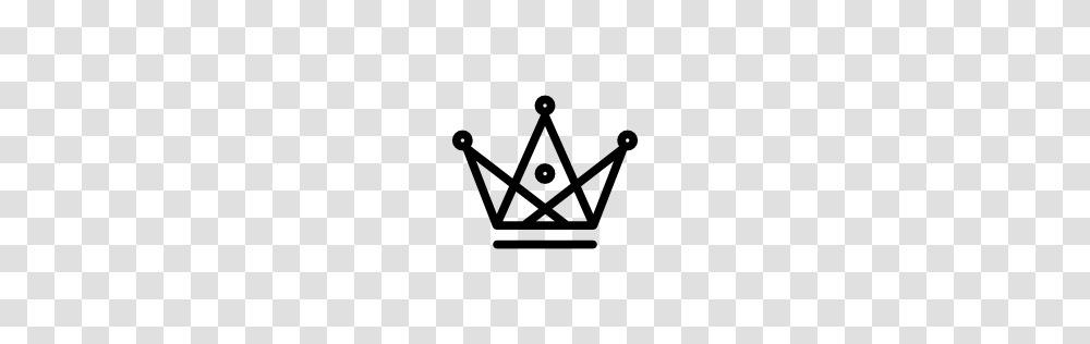 Crown Made Of Triangles And Circles Outline Pngicoicns Free Icon, Accessories, Accessory, Jewelry Transparent Png