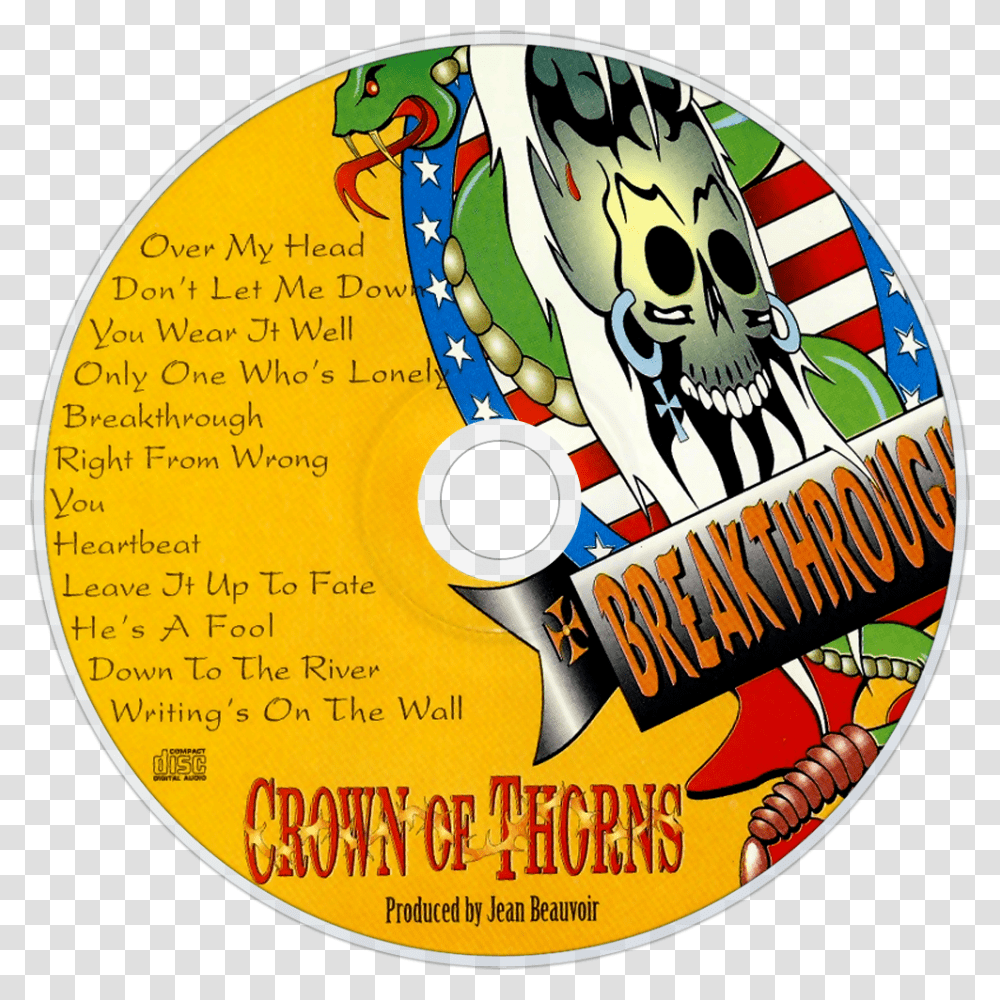 Crown Of Thorns Breakthrough Cd Disc Image Poster, Disk, Dvd Transparent Png