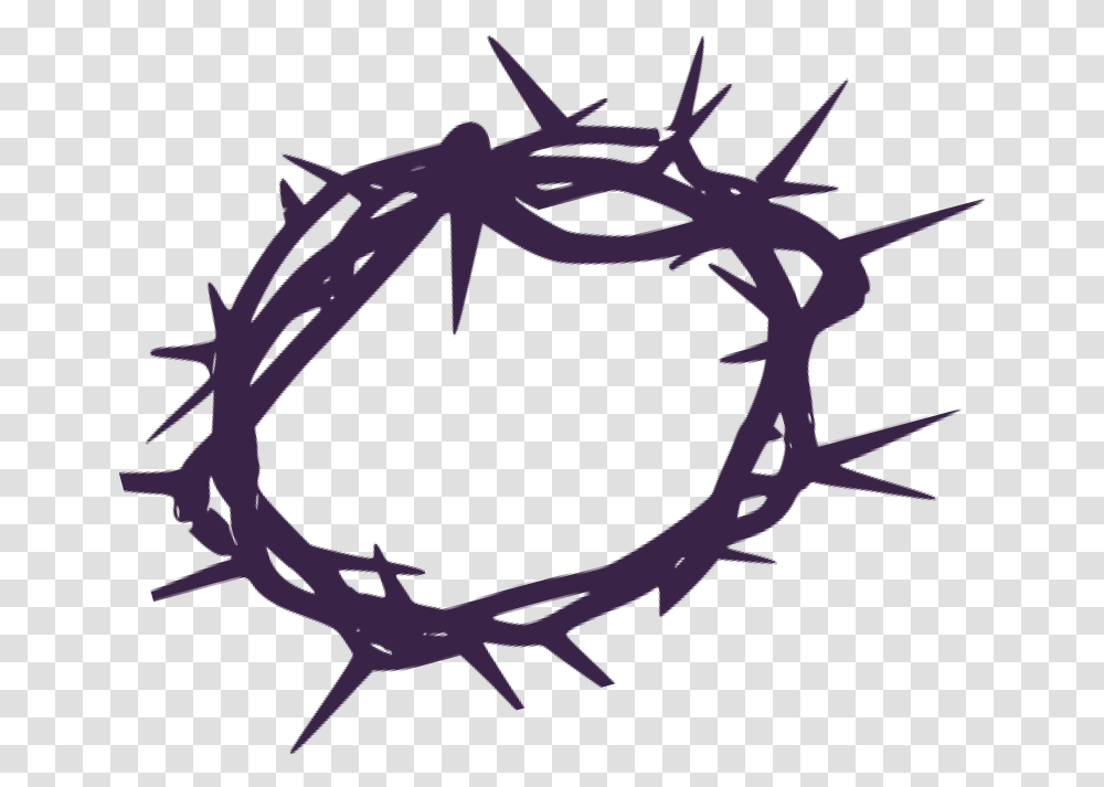 Crown Of Thorns Website Crown Of Thorns Svg, Barbed Wire, Text Transparent Png