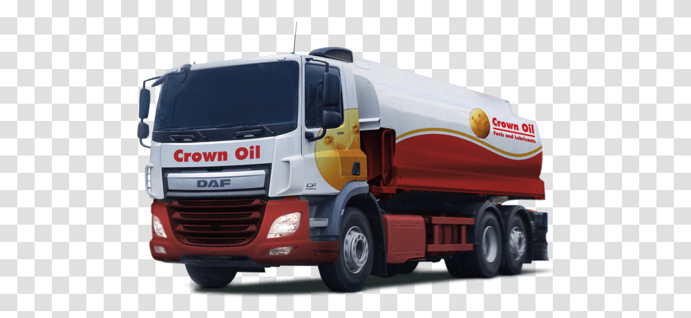 Crown Oil Ltd Nationwide Fuels & Lubricants Supplier Trailer Truck, Vehicle, Transportation, Wheel, Machine Transparent Png