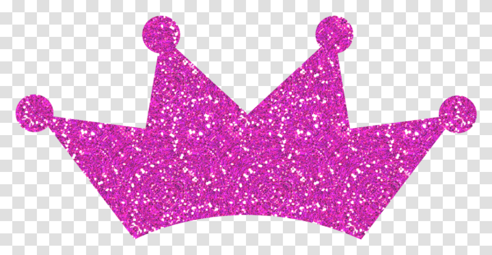 Crown Pink Glitter Glittercrown Pinkcrown Pink, Purple, Light, Lighting, Tree Transparent Png
