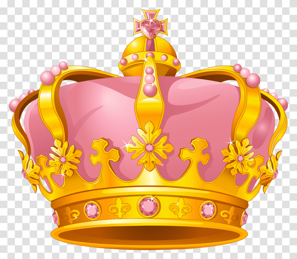 Crown Pink Gold Crown, Accessories, Accessory, Jewelry, Birthday Cake Transparent Png