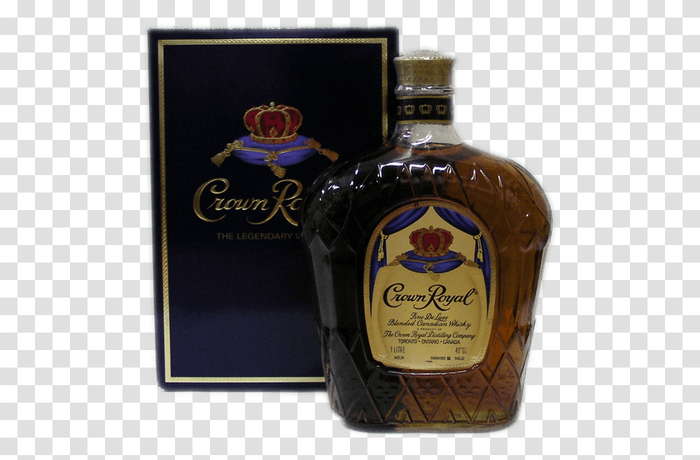 Crown Royal 1 Litre Crown Royal, Liquor, Alcohol, Beverage, Drink Transparent Png