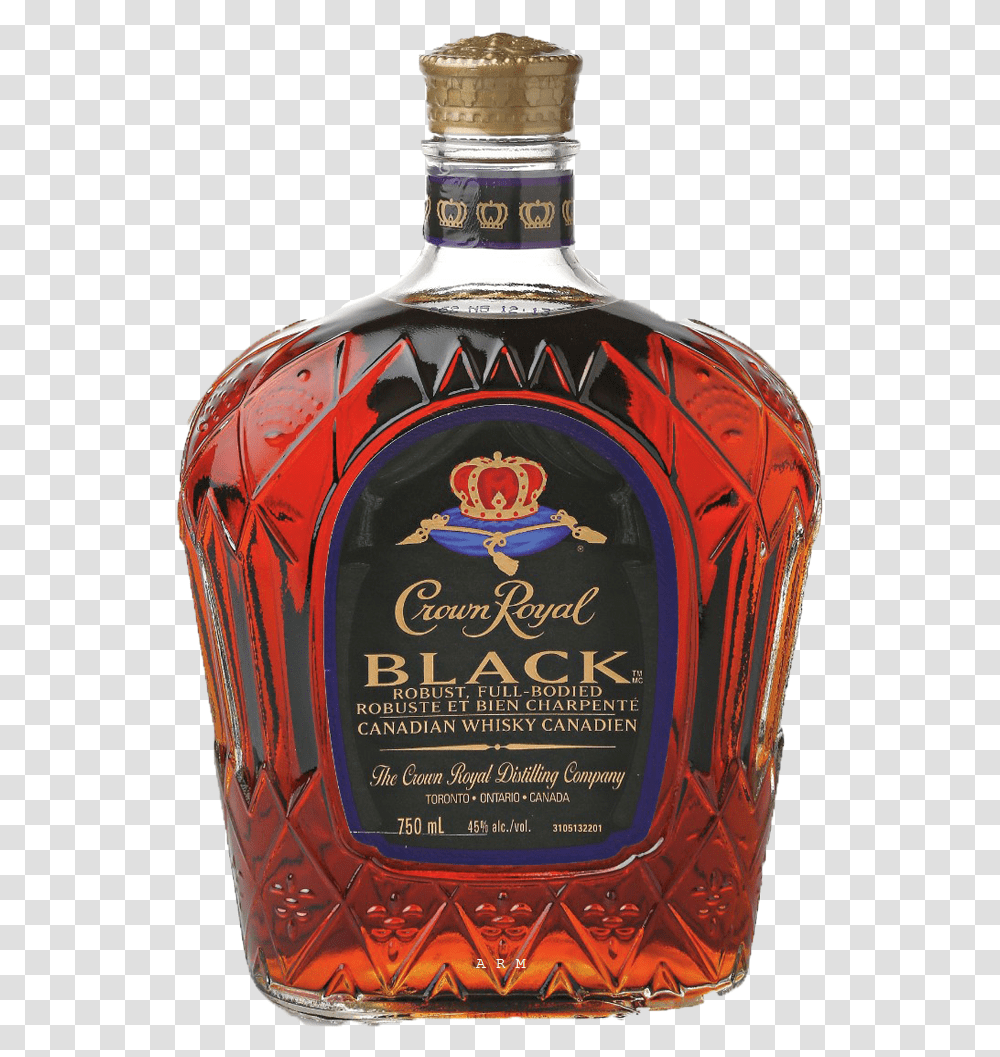 Crown Royal Black 750ml Crown Royal Dark, Liquor, Alcohol, Beverage, Drink Transparent Png