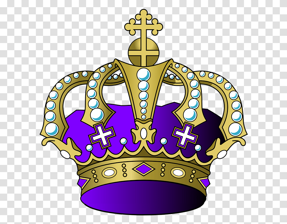 Crown Royal Clipart Prince Purple And Gold Crown, Accessories, Accessory, Jewelry, Poster Transparent Png