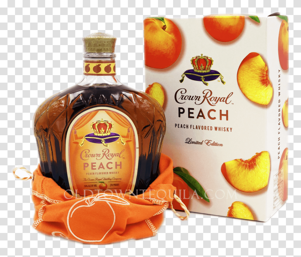 Crown Royal Peach Canada Highresolution Crown Royal Peach Whisky, Liquor, Alcohol, Beverage, Drink Transparent Png