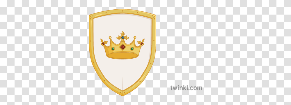 Crown Shield Gold History Stickers Secondary Illustration Crown On A Shield, Armor, Clock Tower, Architecture, Building Transparent Png