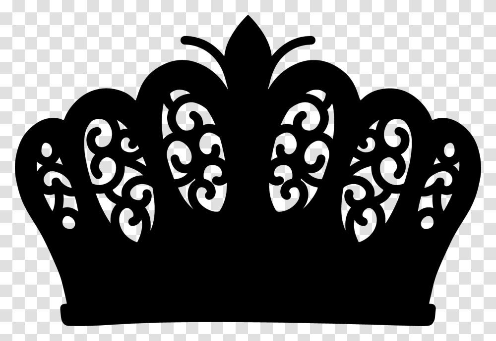 Crown Silhouette, Stencil, Texture, Pillow Transparent Png