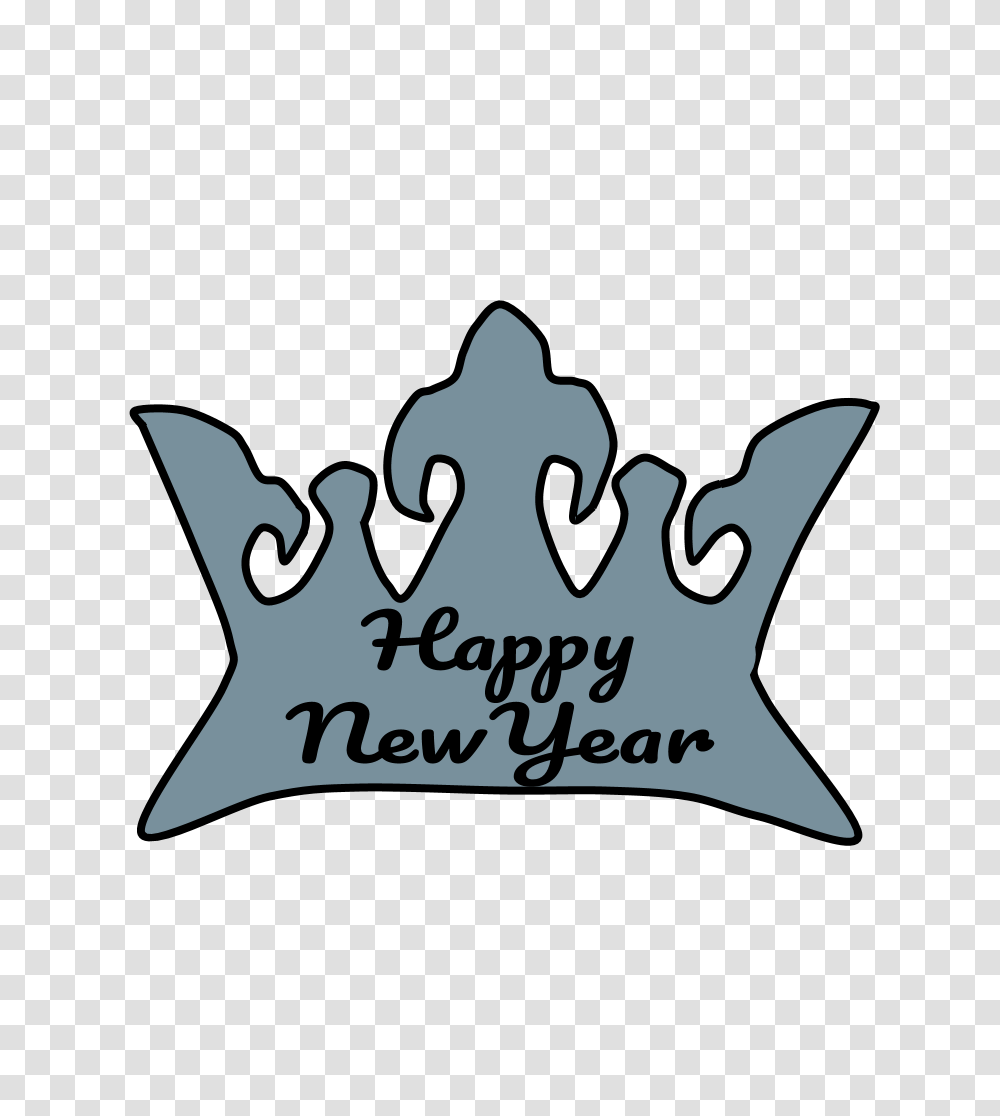 Crown Silver Happy New Year Lettering New Year Clip Art, Jewelry, Accessories, Accessory Transparent Png