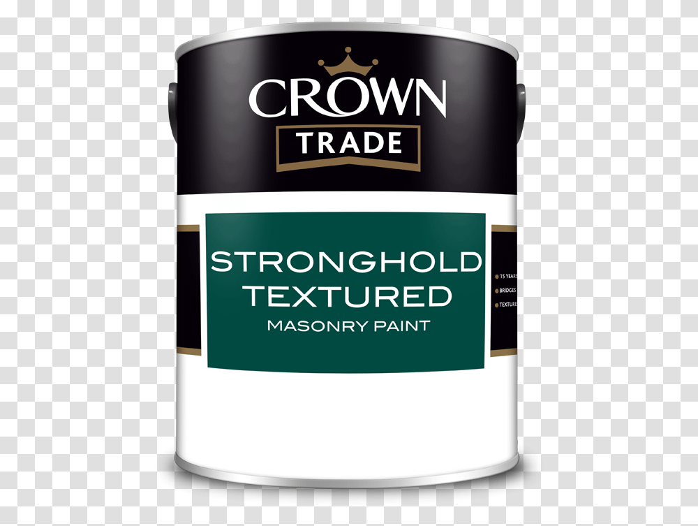 Crown Trade Stronghold Textured Masonry Paint Vertical, Tin, Can, Paint Container, Aluminium Transparent Png