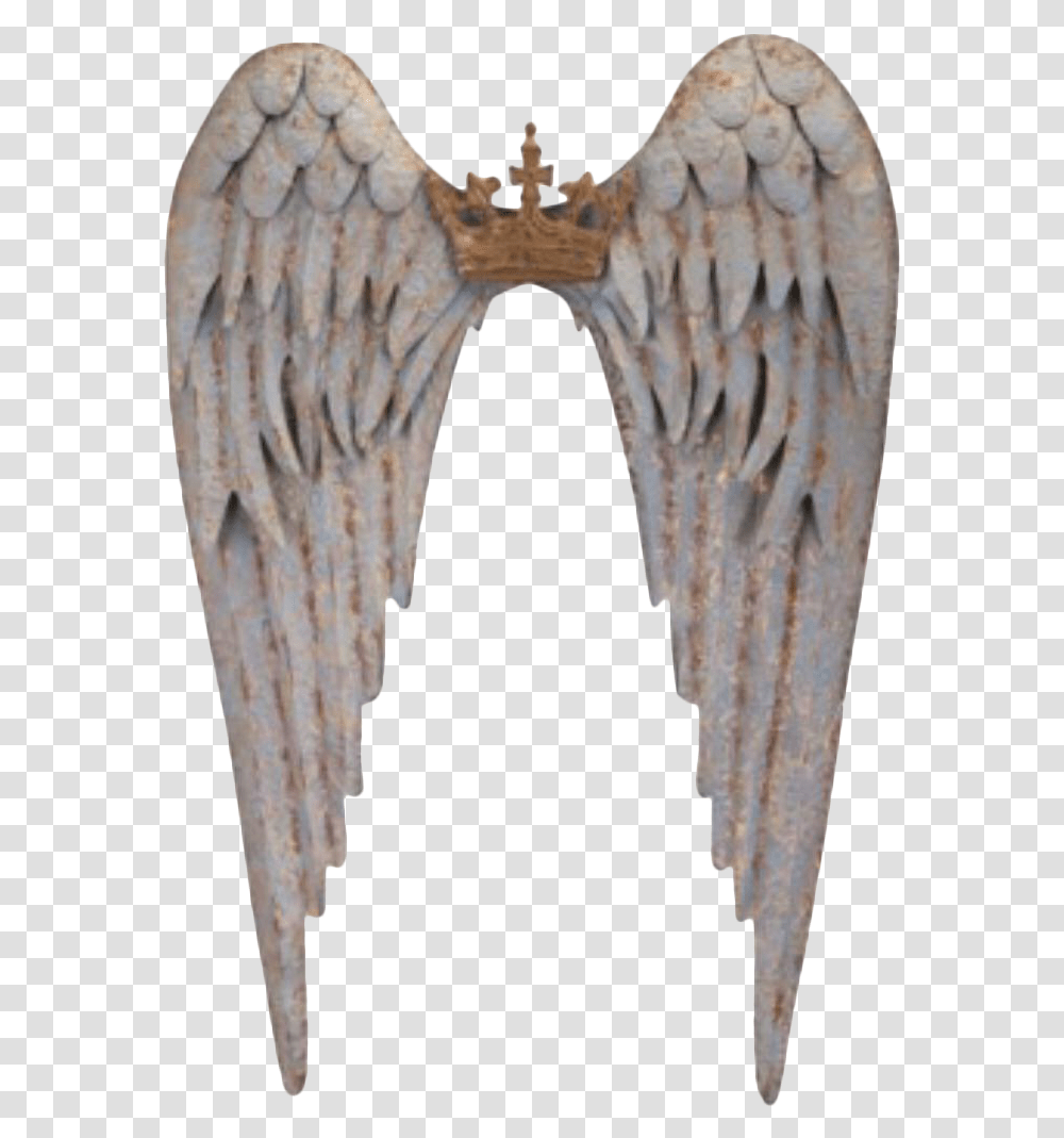Crown With Angel Wings, Cross, Bronze, Animal Transparent Png