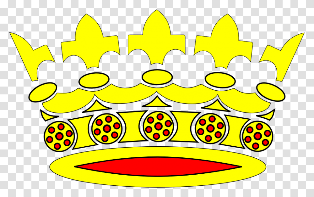 Crowns Golden Yellow Red Designs Patterns Royal Crown Clip Art, Jewelry, Accessories, Accessory Transparent Png
