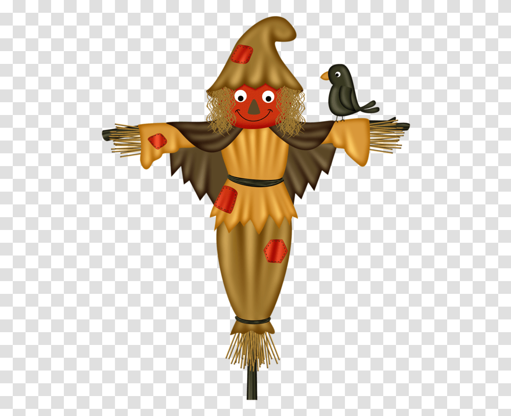 Crows Scarecrow Cartoon Free Download Hq Clipart Scarecrow, Toy, Penguin, Bird, Animal Transparent Png