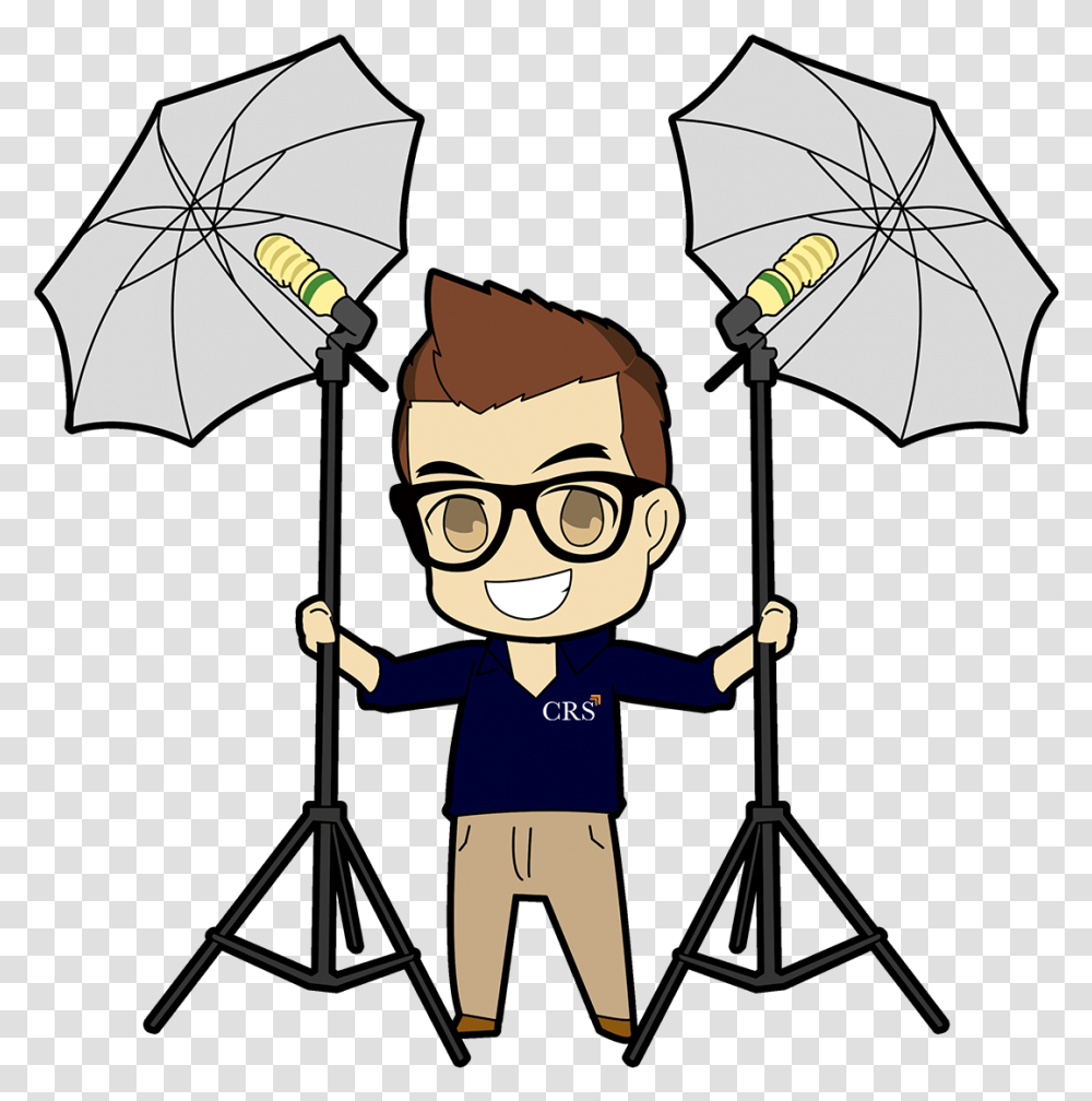 Crs Man W Lighting 1 Umbrella, Person, Human, Canopy Transparent Png