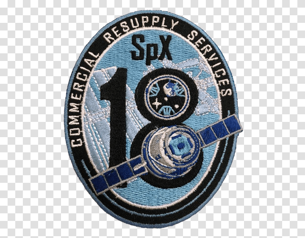 Crs Spacex Spacex Crs 18 Patch, Logo, Trademark, Rug Transparent Png