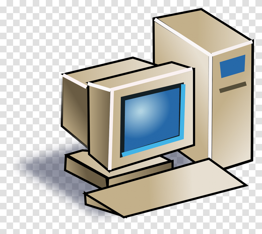 Crt Monitor Old Free Photo Computer Clip Art, Electronics, Pc, Desktop, Screen Transparent Png