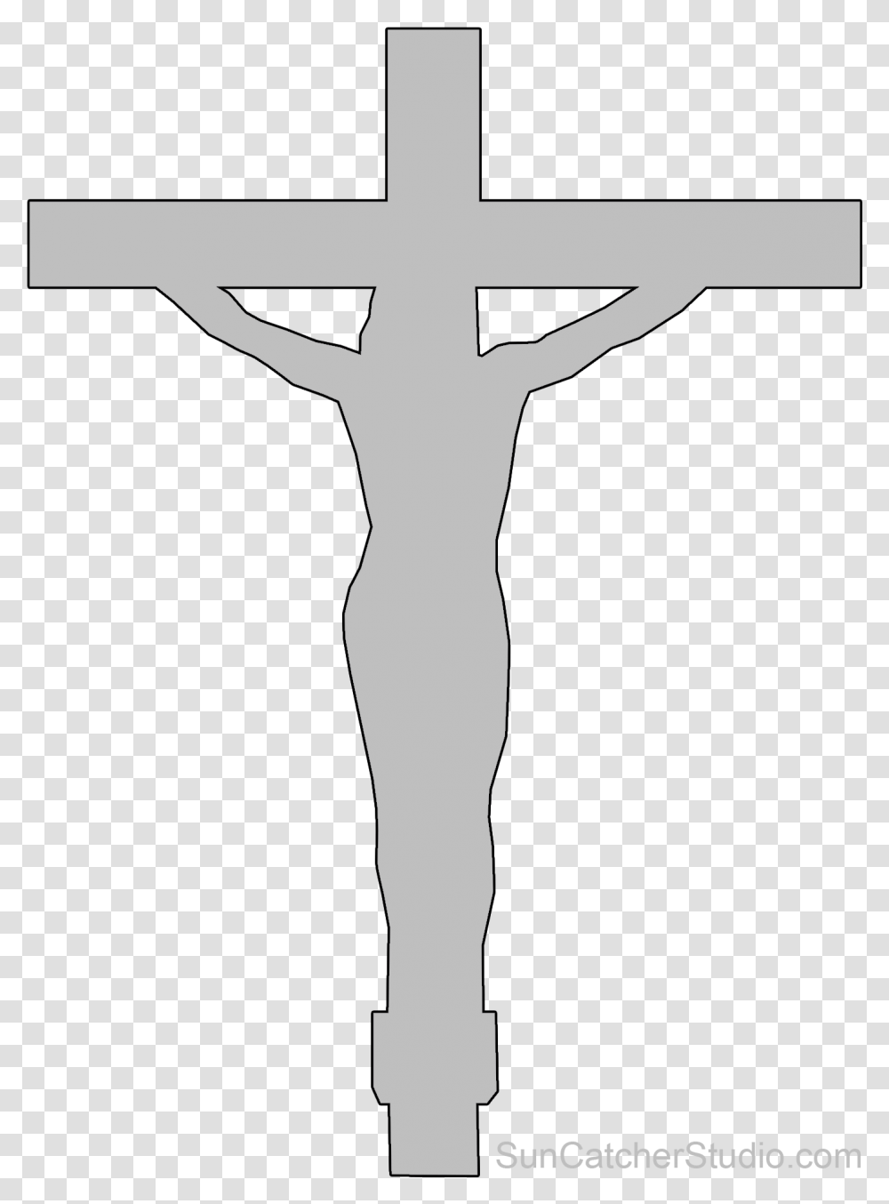 Crucifix, Cross, Silhouette, Person Transparent Png