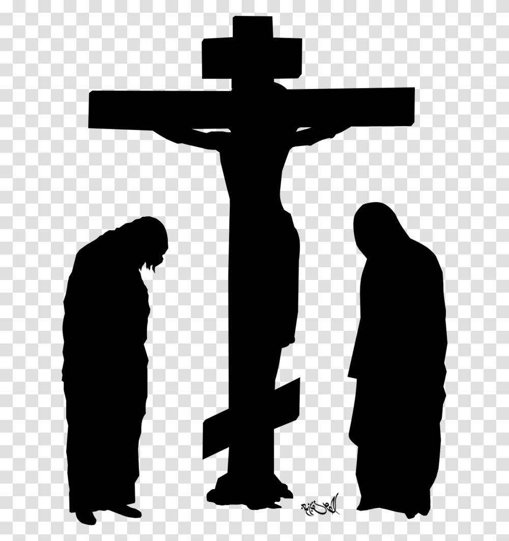 Crucifix Human Behavior Silhouette Cross, Gray, World Of Warcraft Transparent Png