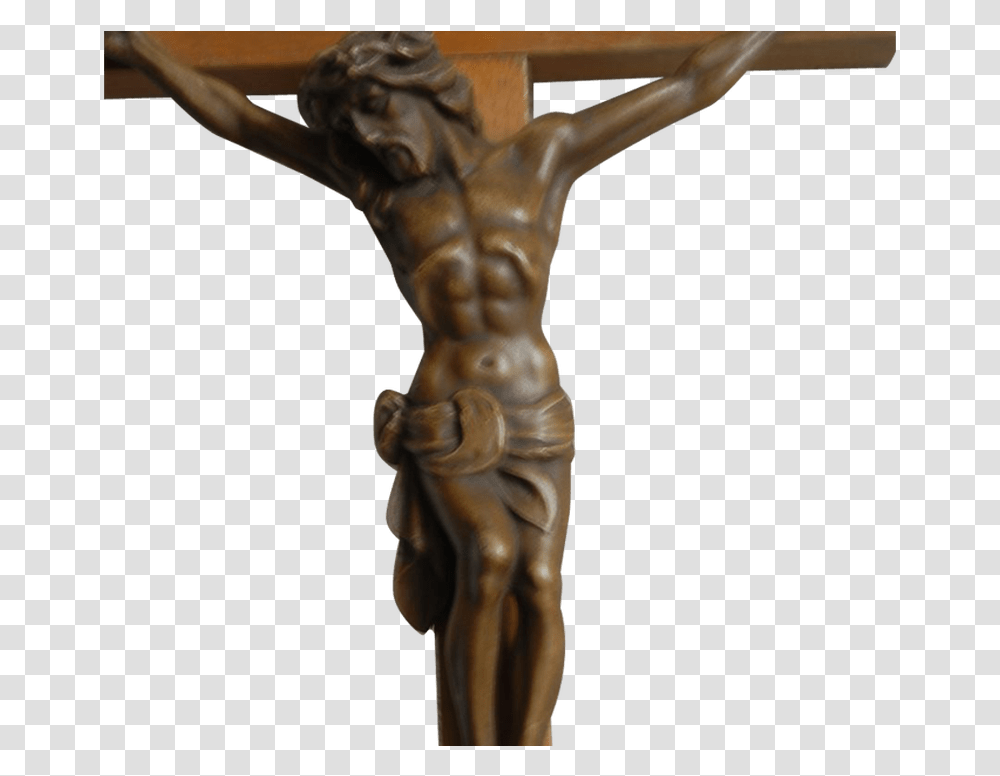Crucifix Svg Download Wooden Cross Huge Crucifix, Sculpture Transparent Png