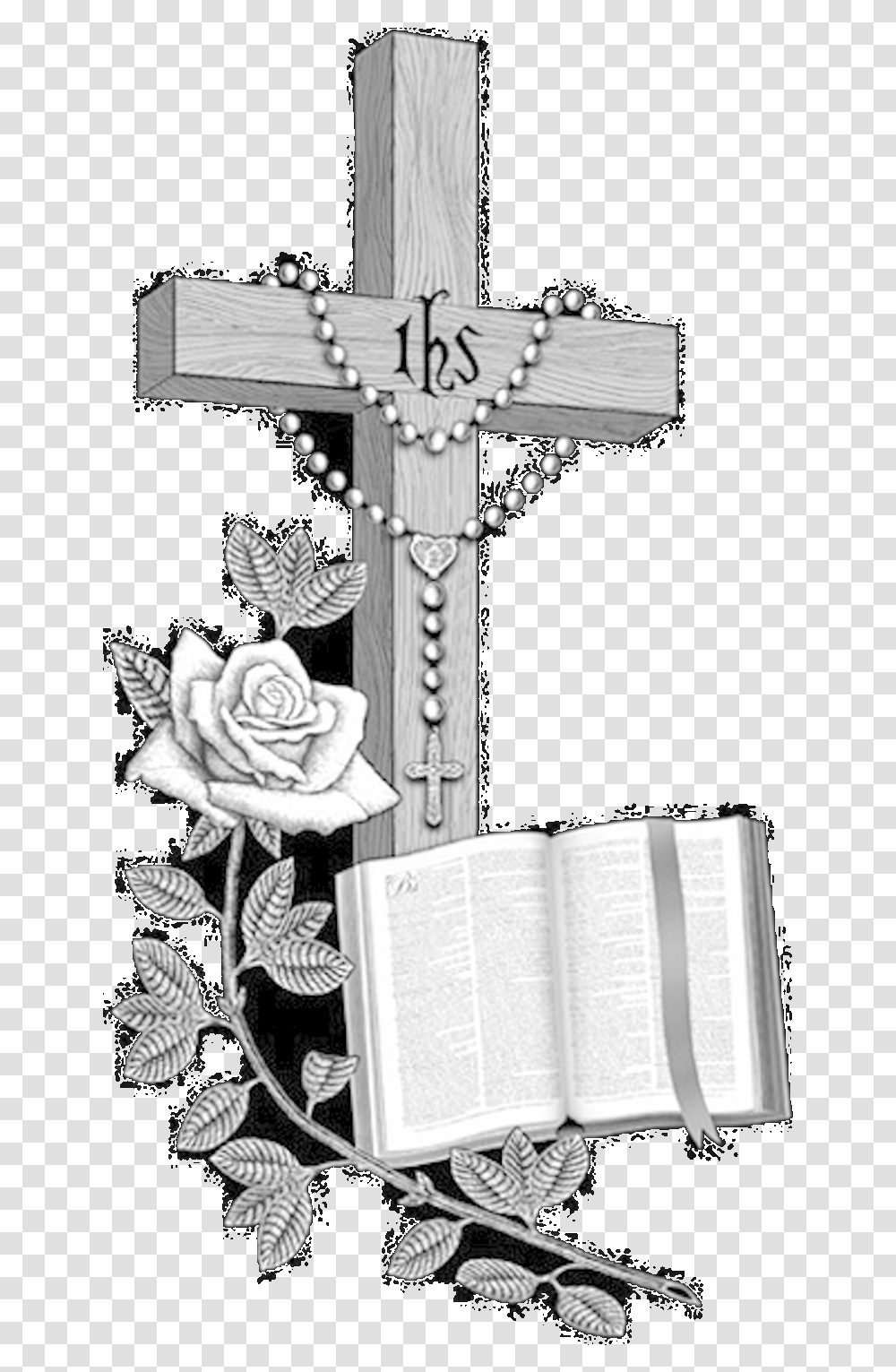 Crucifix Tombstone Cross Praying Hands With A Cross Transparent Png