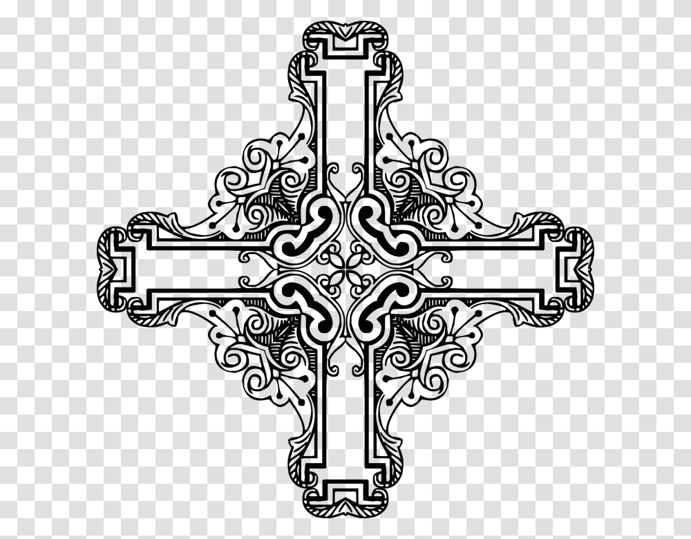 Crucifix Vector Ornate Free Vintage Crucifix Clipart, Cross, Outdoors, Nature Transparent Png