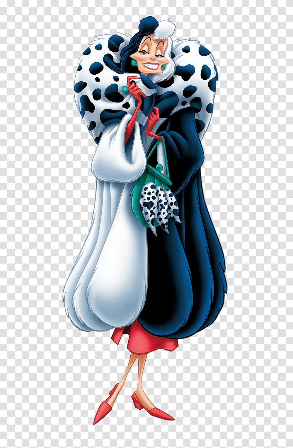 Cruella De Vil Dalmatians Clip Art Image, Apparel, Jar, Cape Transparent Png