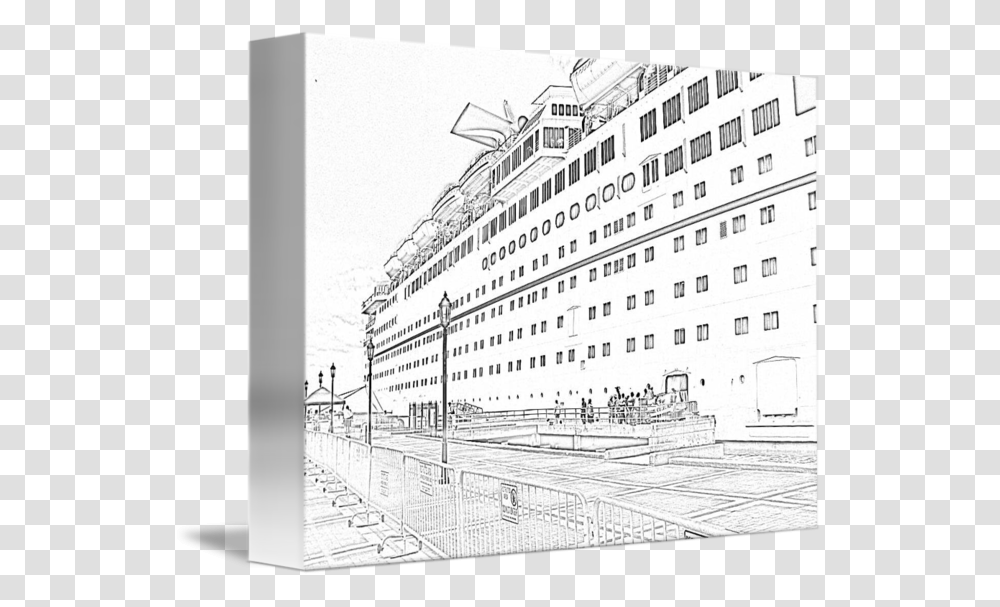 Cruise Drawing Liner Cruiseferry, Plan, Plot, Diagram Transparent Png