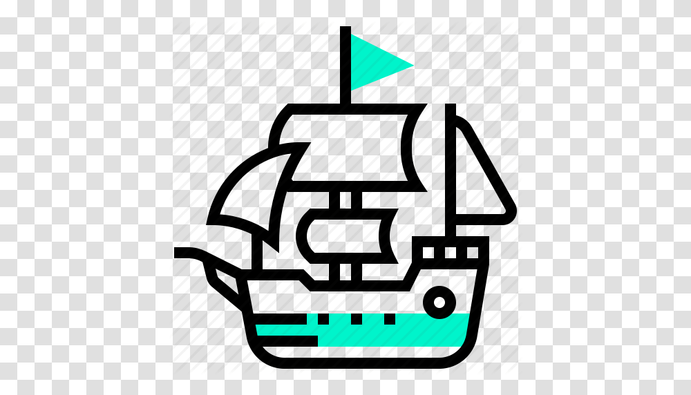 Cruise Navy Pirate Ship Transport Transportation Icon, Vehicle, Electronics Transparent Png