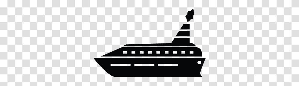 Cruise Ship Cargo Vessel Yacht Icon Icons Yacht, Vehicle, Transportation, Aircraft, Silhouette Transparent Png
