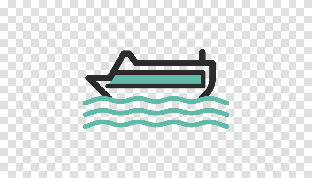 Cruise Ship Colored Stroke Icon, Weapon, Cross, Label Transparent Png