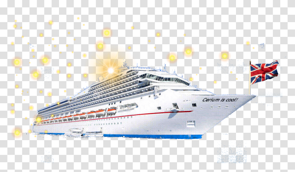 Cruise Ship, Flag, Vehicle, Transportation Transparent Png