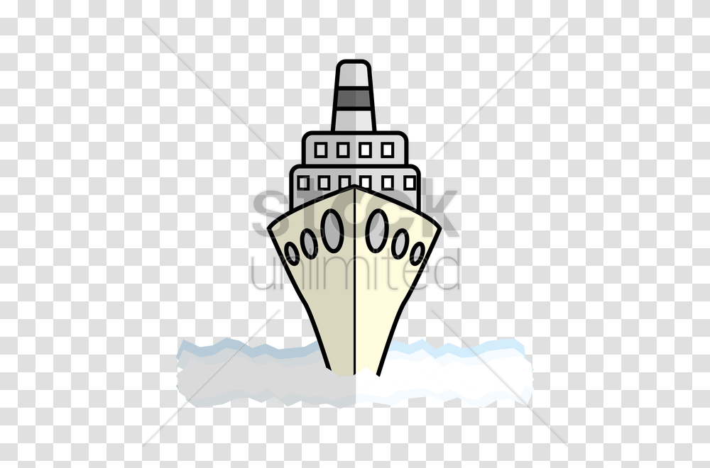 Cruise Ship Front View Vector Image, Vehicle, Transportation, Lantern, Lamp Transparent Png