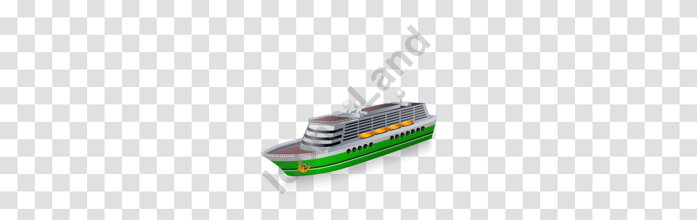 Cruise Ship Green Icon Pngico Icons, Vehicle, Transportation Transparent Png