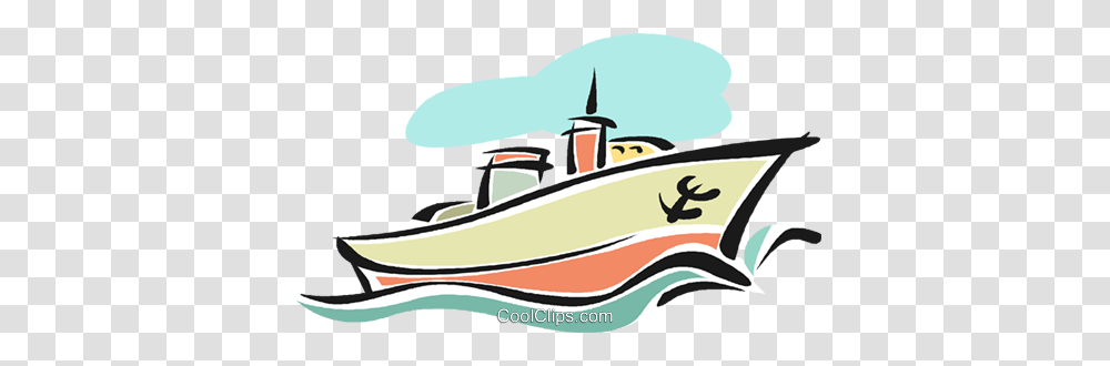 Cruise Ship Sailing On The Ocean Royalty Free Vector Clip Art, Vehicle, Transportation, Submarine Transparent Png